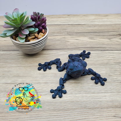 Flexi Gemstone Frog- Burnt Titanium