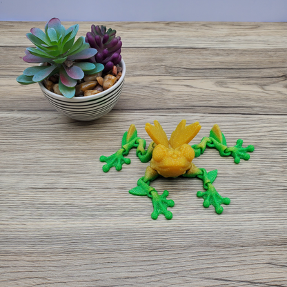 Flexi Flutter Frog- Glitter Rainbow