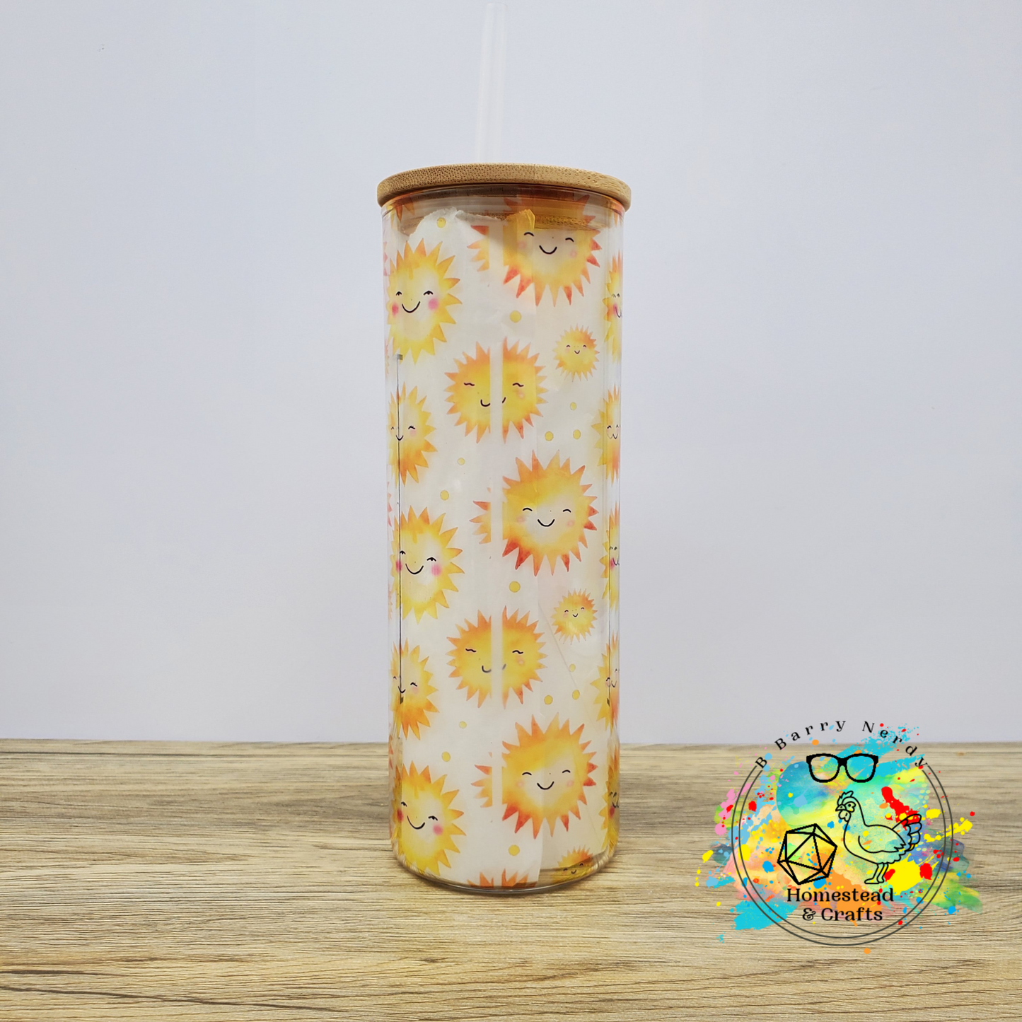 Here We Go Again - Good Morning, 25oz Sublimated Glass Can