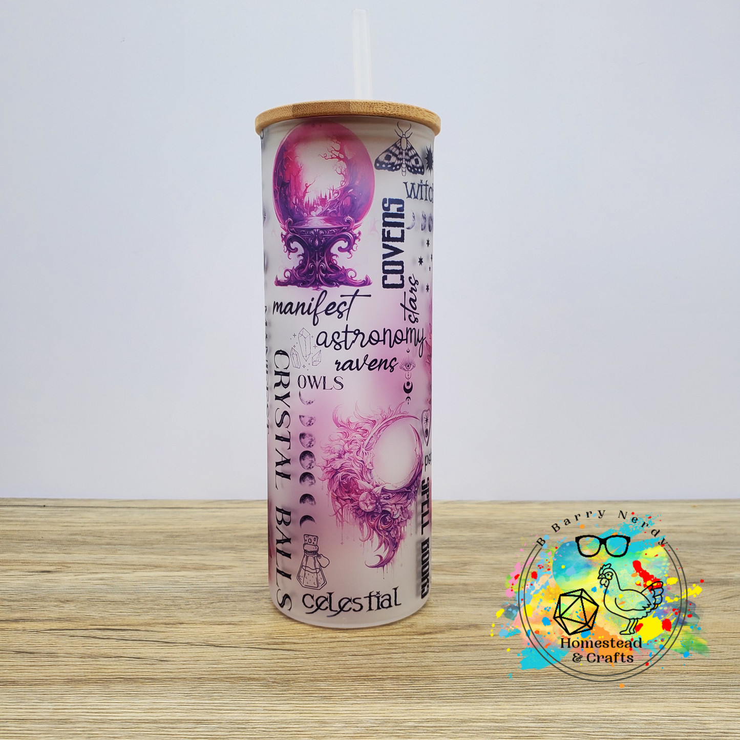 Witchy Vibes, 25oz Sublimated Glass Can