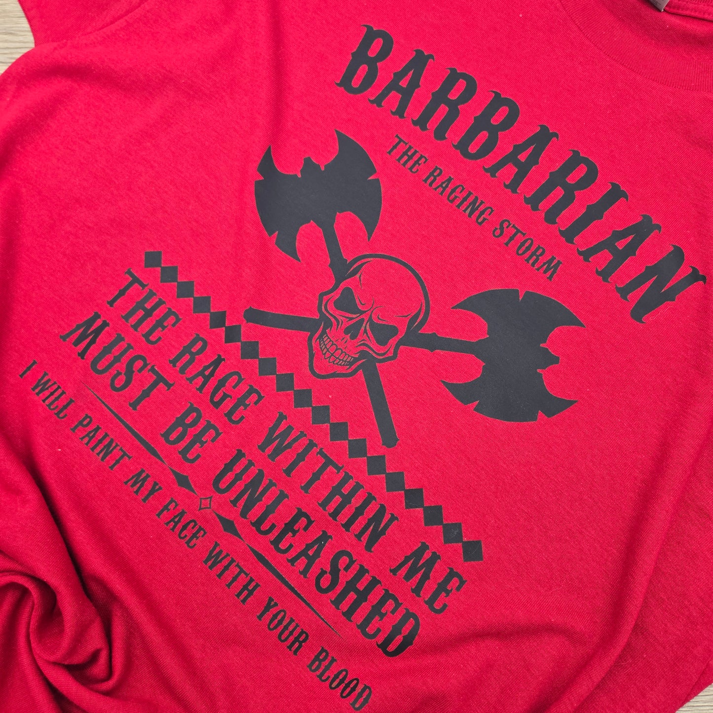 Barbarian Tabletop Gaming DTF Shirt or Crew Neck