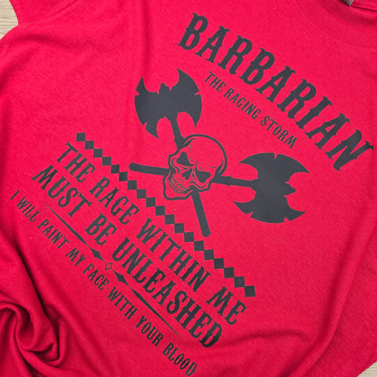 Barbarian Tabletop Gaming DTF Shirt or Crew Neck