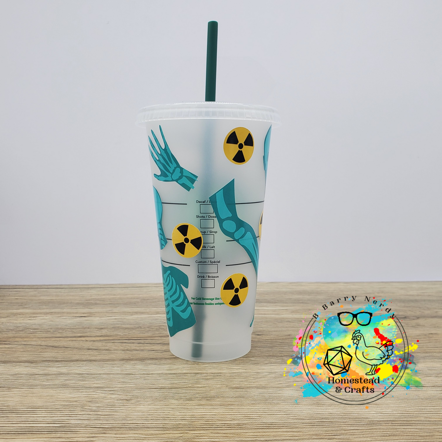 Radiologic Technologist, 24oz Starbucks Cold Cup with Straw