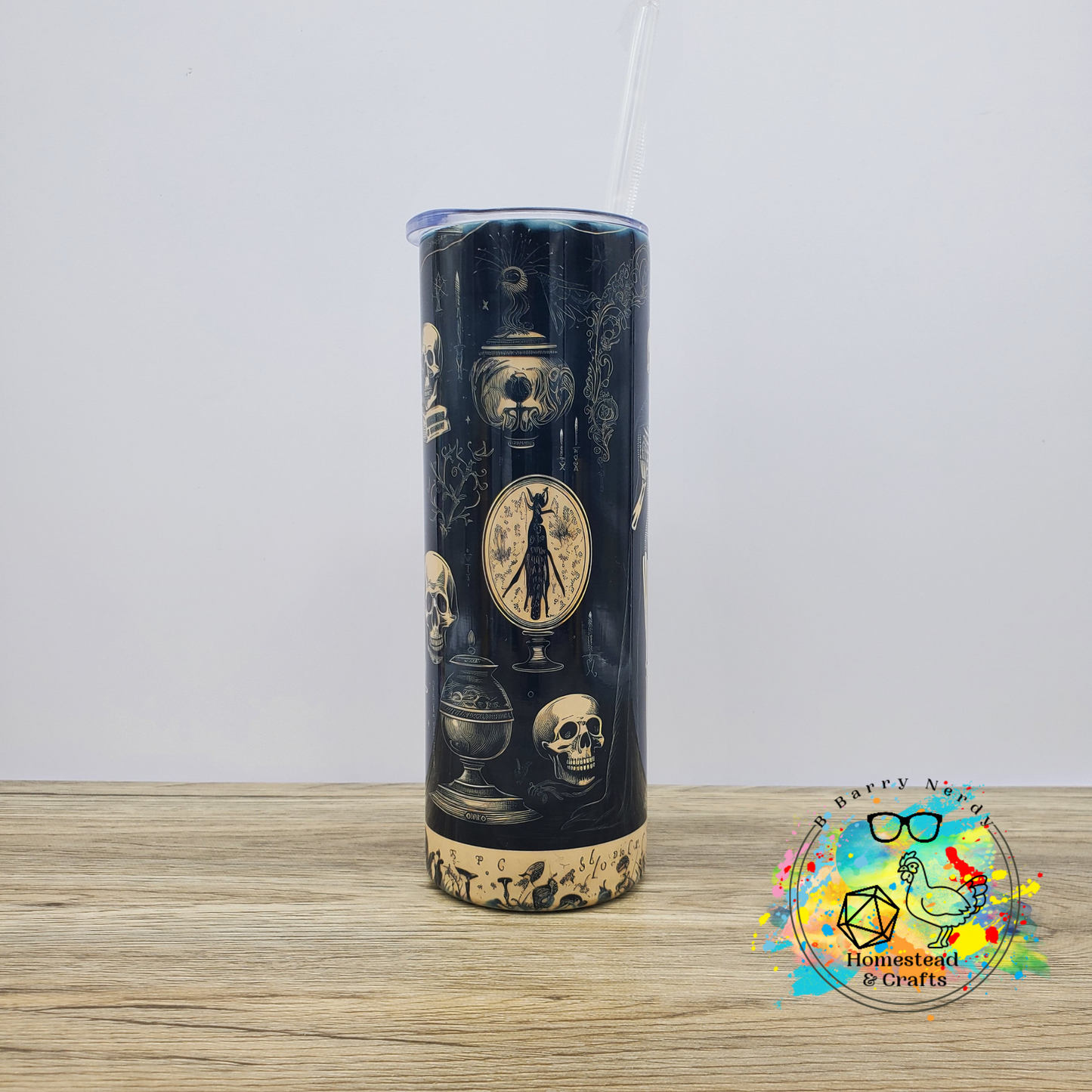 Death and Macabre, 20oz Sublimated Steel Tumbler