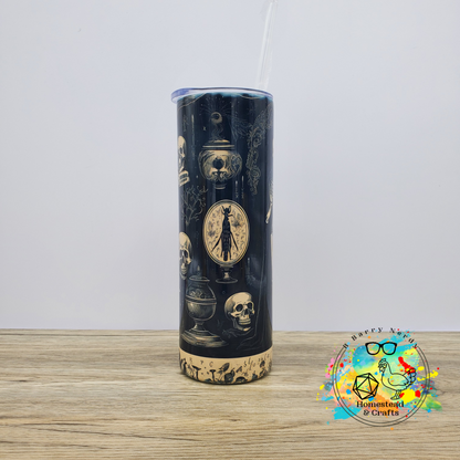 Death and Macabre, 20oz Sublimated Steel Tumbler