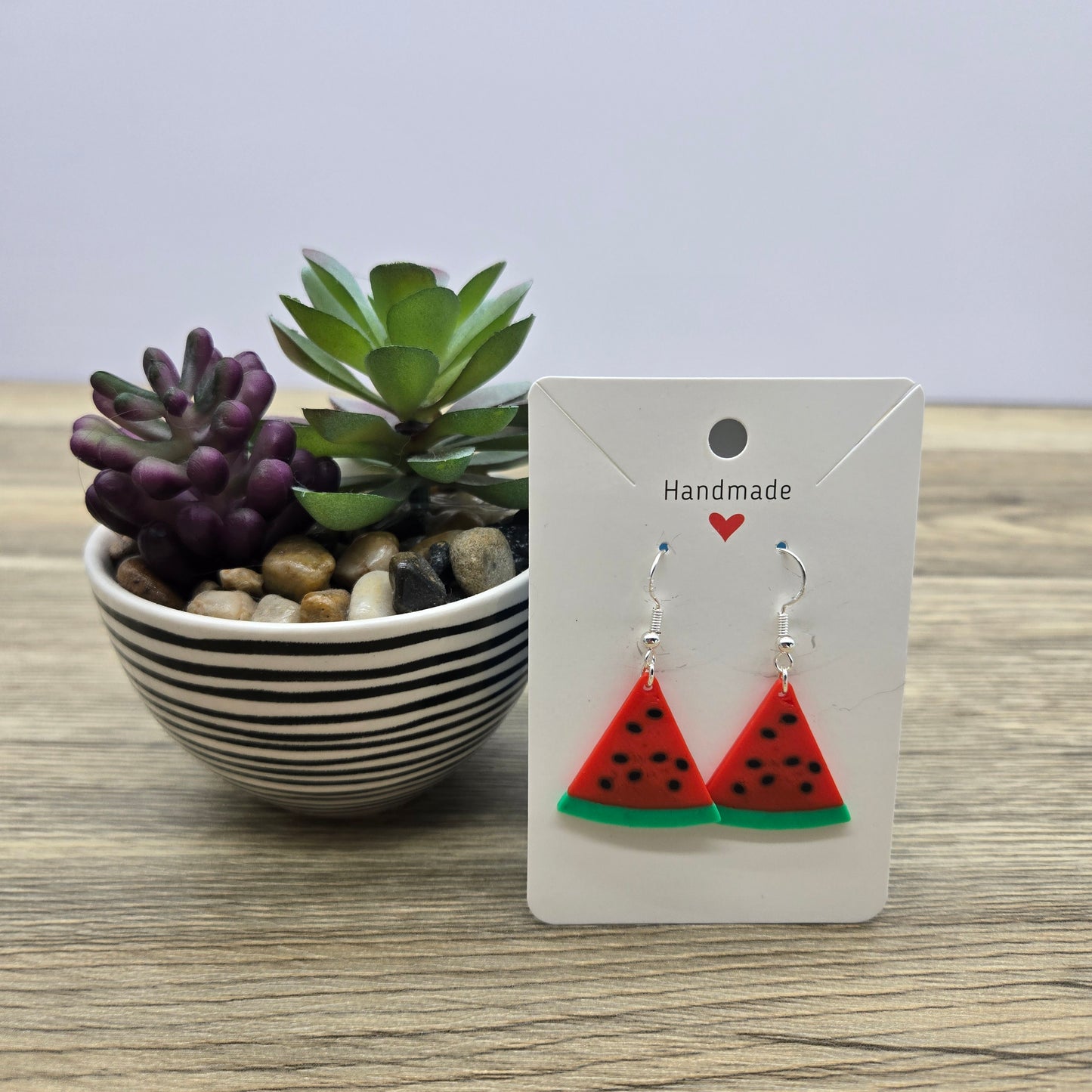 3D Printed Watermelon Earrings