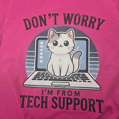 Tech Support Cat DTF Shirt, Crew Neck, or Hoodie