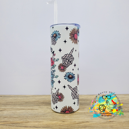 Feeling Kinda IDGAF, 20 oz Sublimated Steel Tumbler