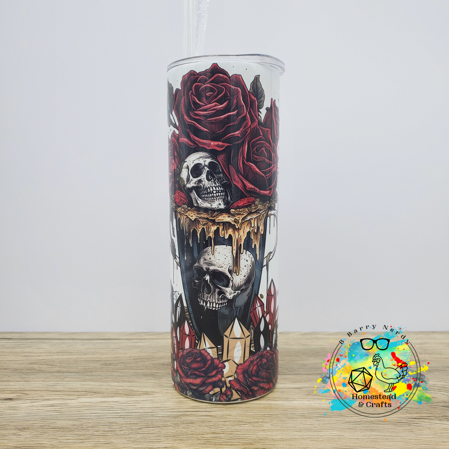 Coffee, Crystals and Covens, 20 oz Sublimated Steel Tumbler