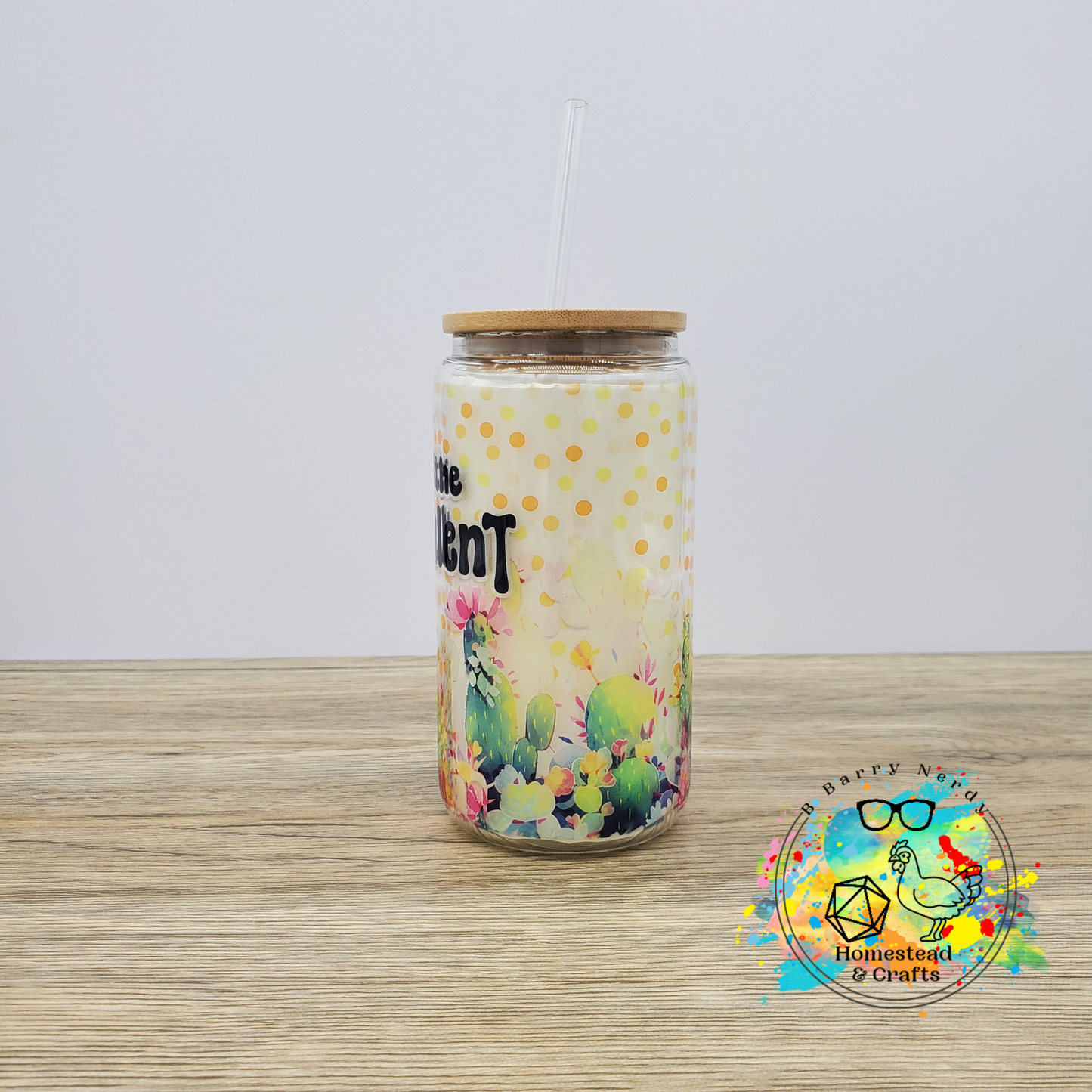 What the F*cculent, 16oz Sublimated Glass Can
