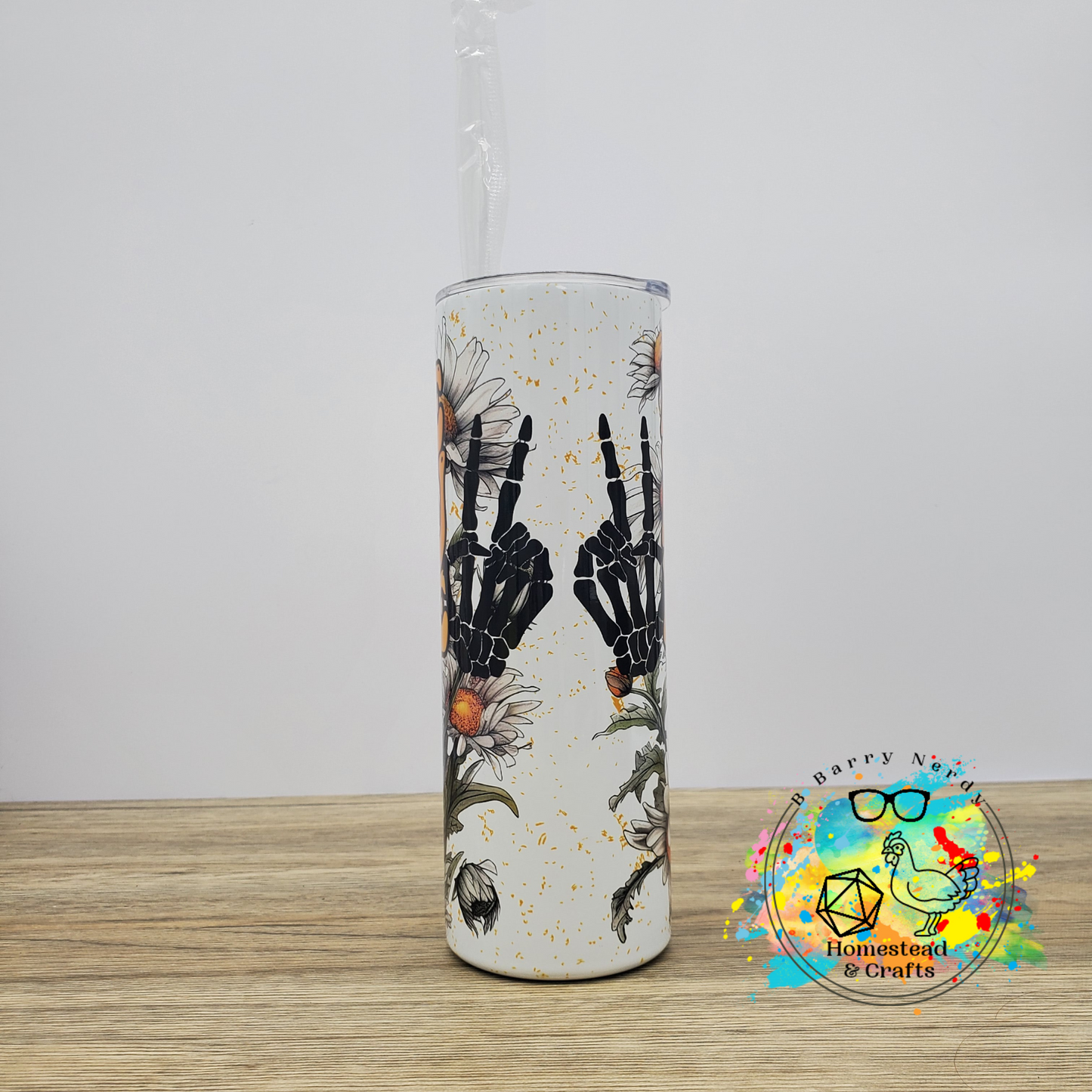 Have the Day You Deserve, 20 oz Sublimated Steel Tumbler
