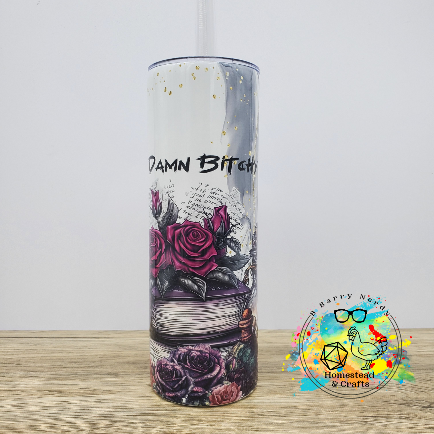 Spooky, Witchy, Pretty D*mn B*tchy, 20 oz Sublimated Steel Tumbler