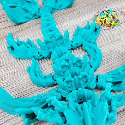 Baby Coral Dragon- Seafoam