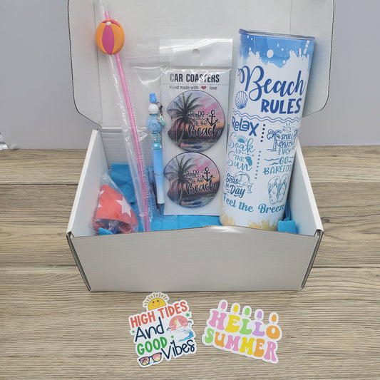 Beach Rules Tumbler Box