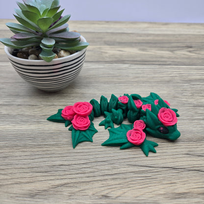 Flexi Tiny Rose Wyvern- Green and Pink