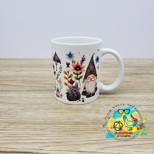 Farm and Harvest Gnomes, Your Choice in Mug Color and Size