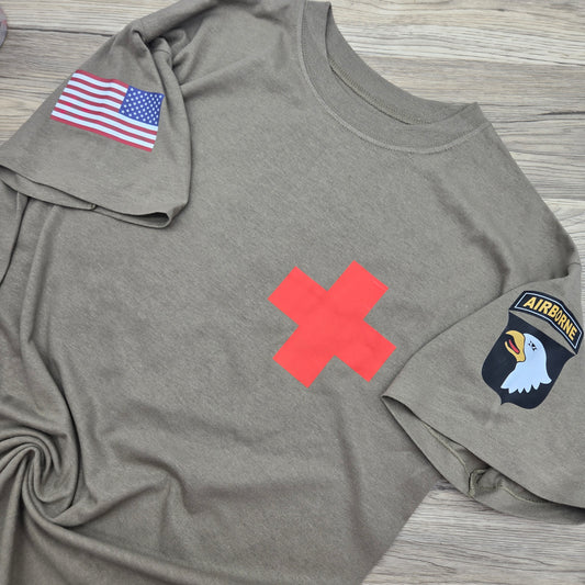Spare Parts Dustoff- Tan Work Shirts