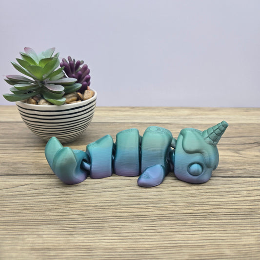 Flexi Icecream Narwhal- Blue Ombre