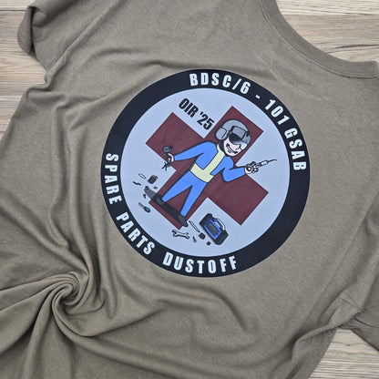 Spare Parts Dustoff- Tan Work Shirts