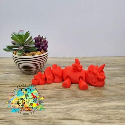 Flexi Unicorn- Tomato Red