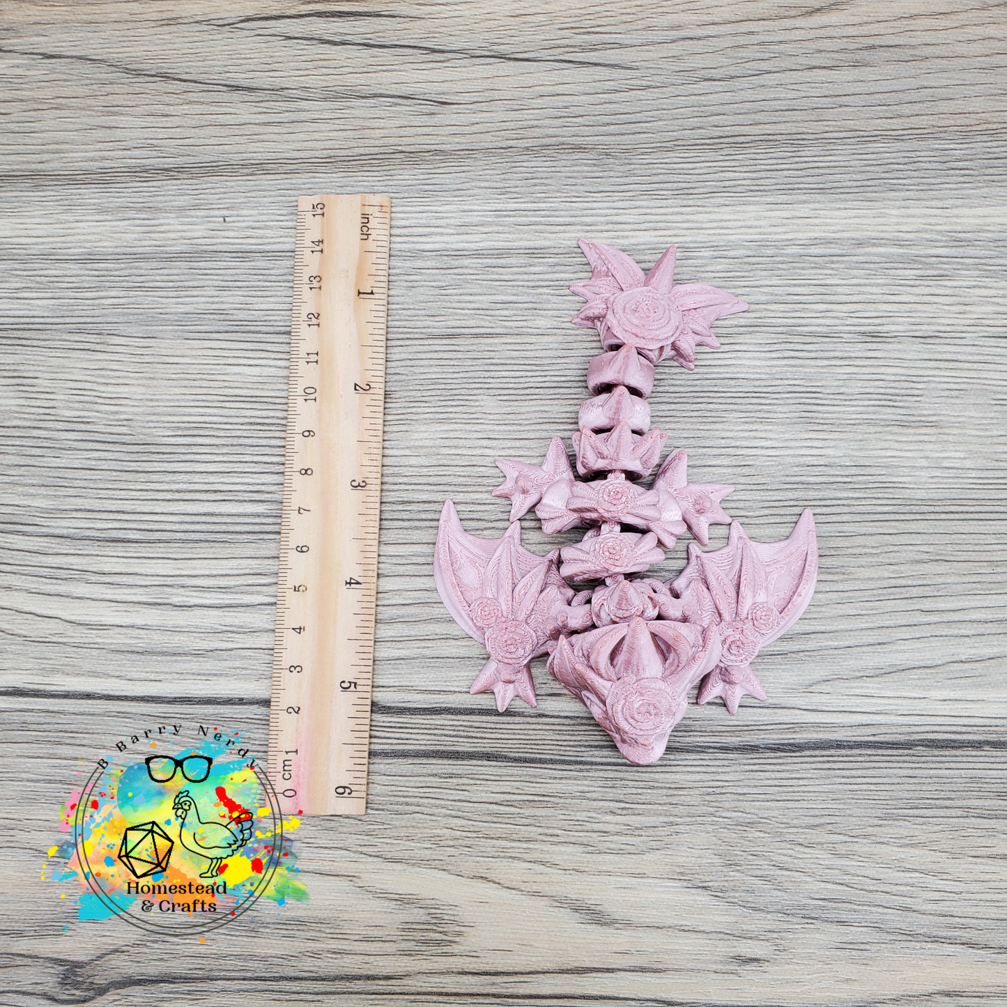 Flexi Tiny Rose Wyvern- Pink to Green Color Shift