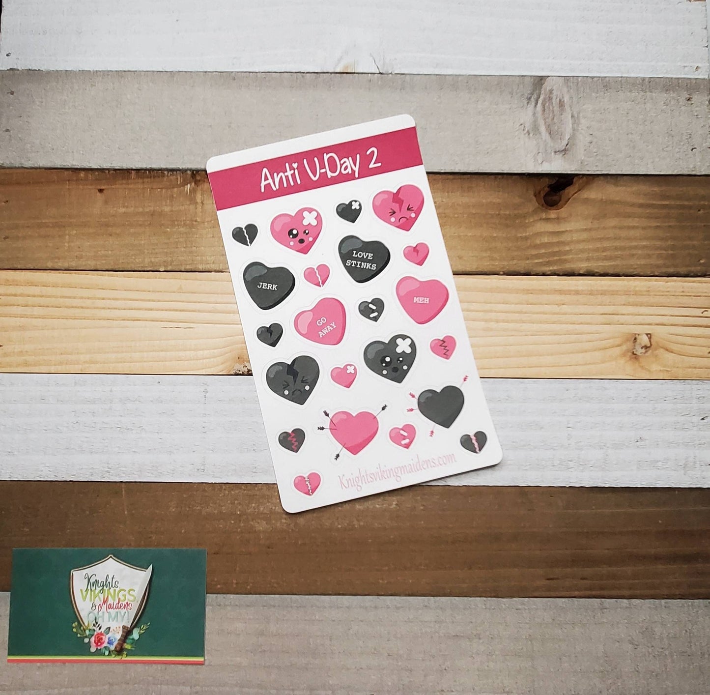 Anti Valentine's Day Stickers, Hearts, Broken Hearts, Break Up, Bullet Journal, Planning Stickers, Valentine's, Kiss Cut Stickers
