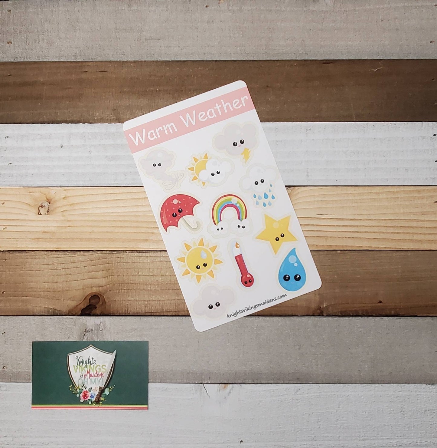 Kawaii Weather Stickers, Cold weather, Warm Weather, Bullet Journal, Planning Stickers, Meterology, Rain, Rainbow, Snow
