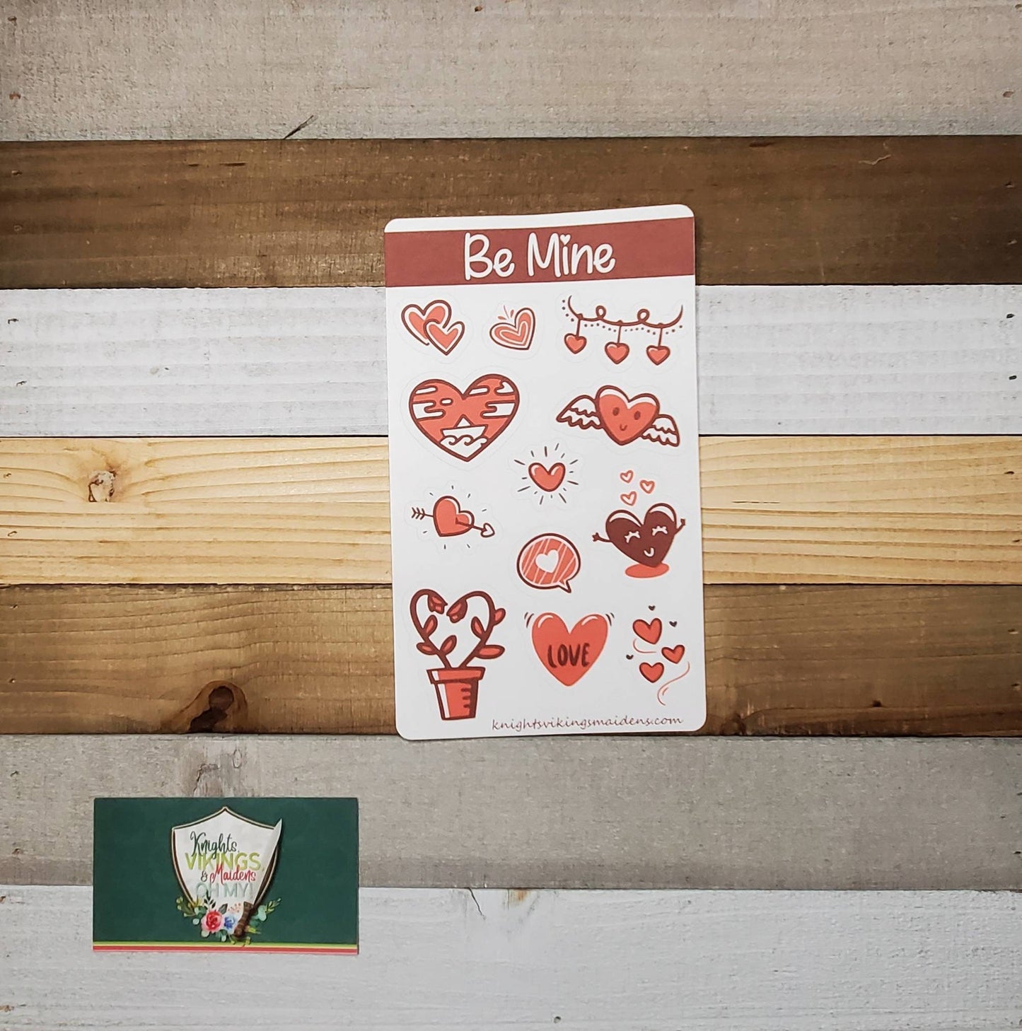 Be Mine, Valentine's Day Stickers, Hearts, Love Stickers, Bullet Journal, Planning Stickers, Kiss Cut Stickers, VDay, Friendship, Marriage