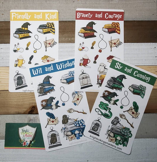 Wizard Stickers, Potions, Brooms, Owls Bullet Journal, Planning Stickers, Magical, Kiss Cut Stickers