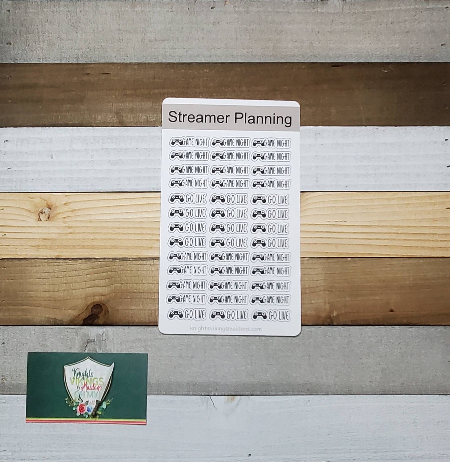Streamer Planning Sticker Sheet, Gaming, Gamer, Social Calendar Planning, Bullet Journal, Planning Stickers, Pro Gamer