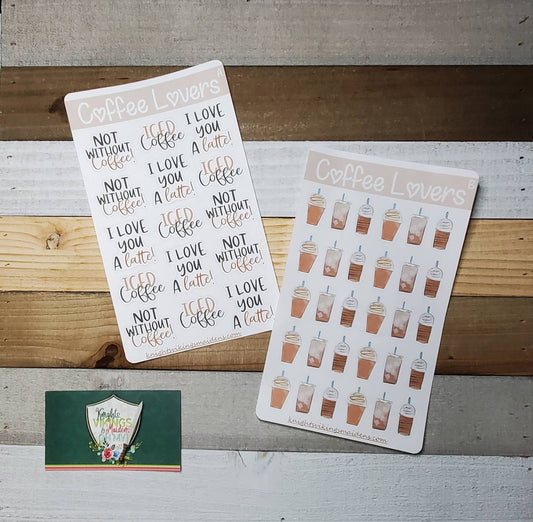 Coffee Lover Sticker Sheet, Coffee, Day Dates,  Social Calendar Planning, Bullet Journal, Planning Stickers, Girl's Day
