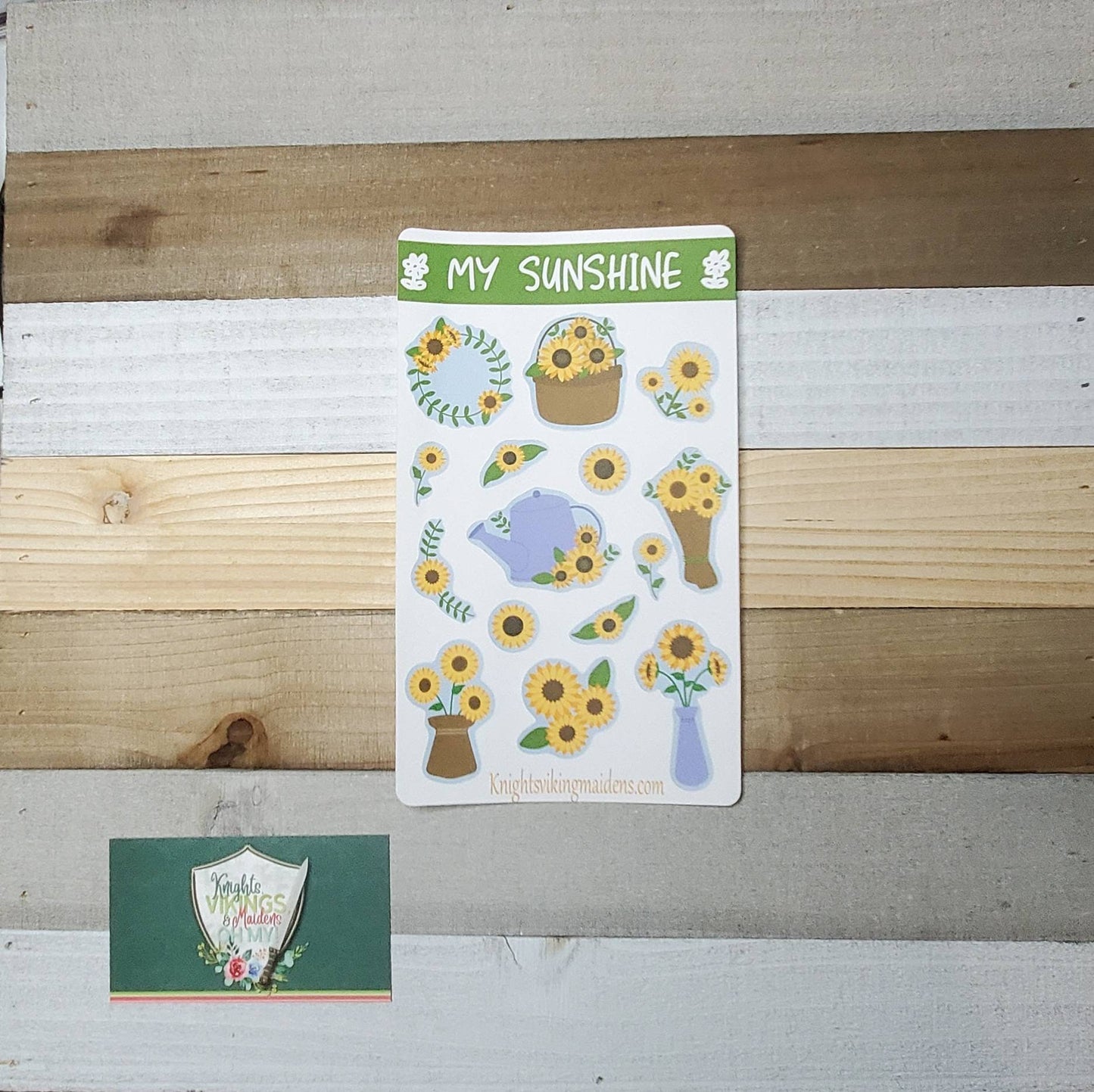 My Sunshine,, Sunflower Sticker Sheet, Kawaii Sunflowers, Sun, Gardening, Bullet Journal, Planning Stickers, Flower Stickers