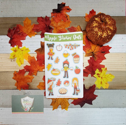 Apple Picking Sticker Sheet, Sweater Weather, Apple Cider, Fall Leaves, Bullet Journal, Planning Stickers, Fall, Colder Weather