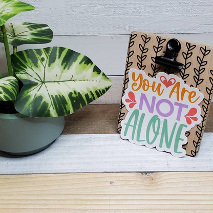 Not Alone and Self Kindness Die Cut Sticker Set, Tween Sticker, Mental Health, Self Love,  Bullet Journal, Planning Stickers, Laptop Sticker