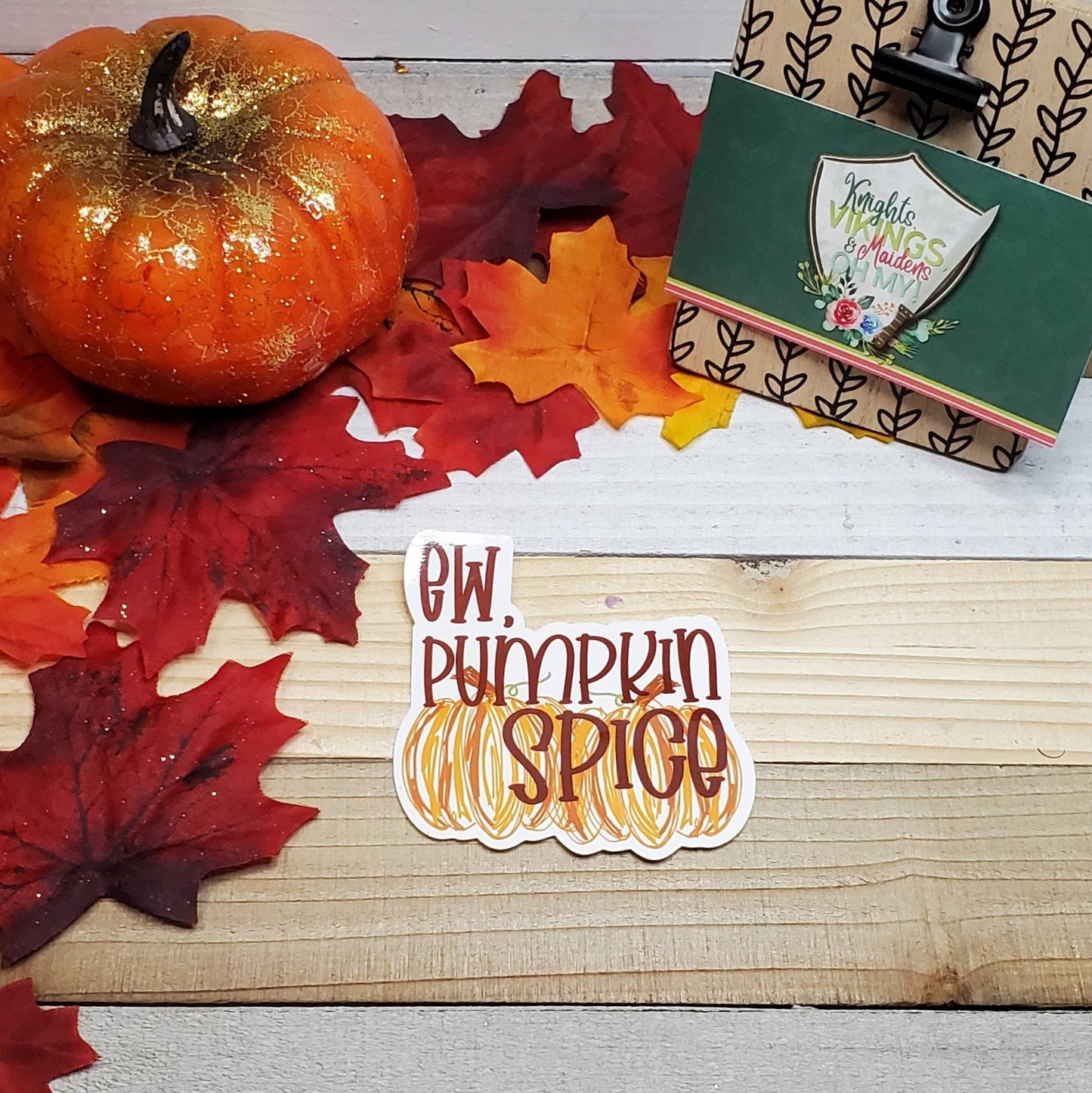 Ew Pumpkin Spice, Die Cut Sticker, Tween Sticker, Fall, Autumn, Thanksgiving, Bullet Journal, Planning Stickers, Laptop Sticker, Coffee