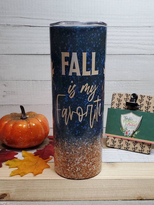 Fall is My Favorite, 20 oz Sublimated Steel Tumbler