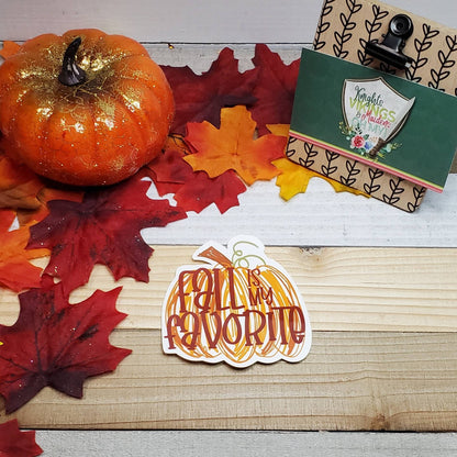 Fall is My Favorite, Die Cut Sticker, Teen Sticker, Fall, Autumn, Thanksgiving, Bullet Journal, Planning Stickers, Laptop Sticker, Holiday