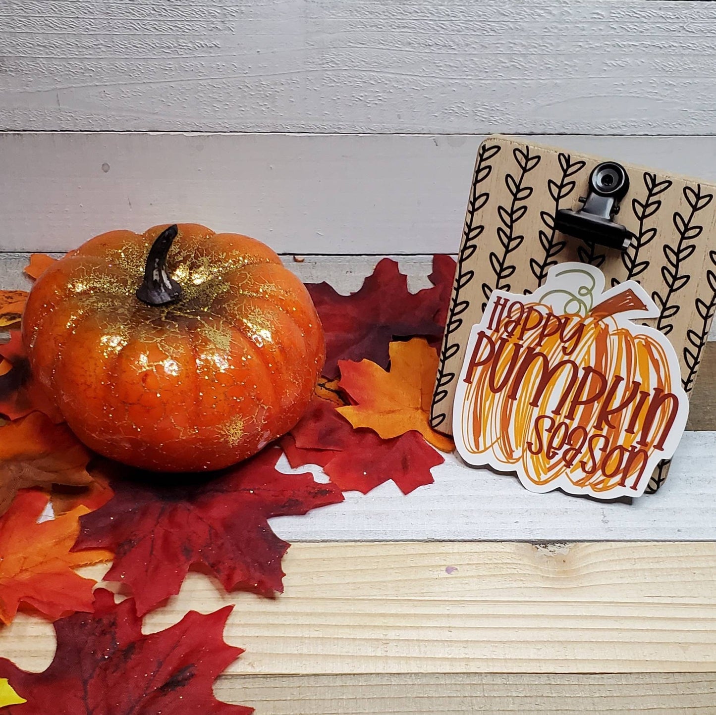 Happy Pumpkin Season, Die Cut Sticker, Teen Sticker, Fall, Autumn, Thanksgiving, Bullet Journal, Planning Stickers, Laptop Sticker, Holiday