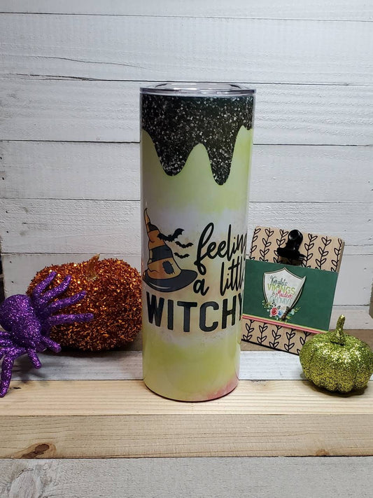 Feeling a Little Witchy, 20oz Sublimated Steel Tumbler