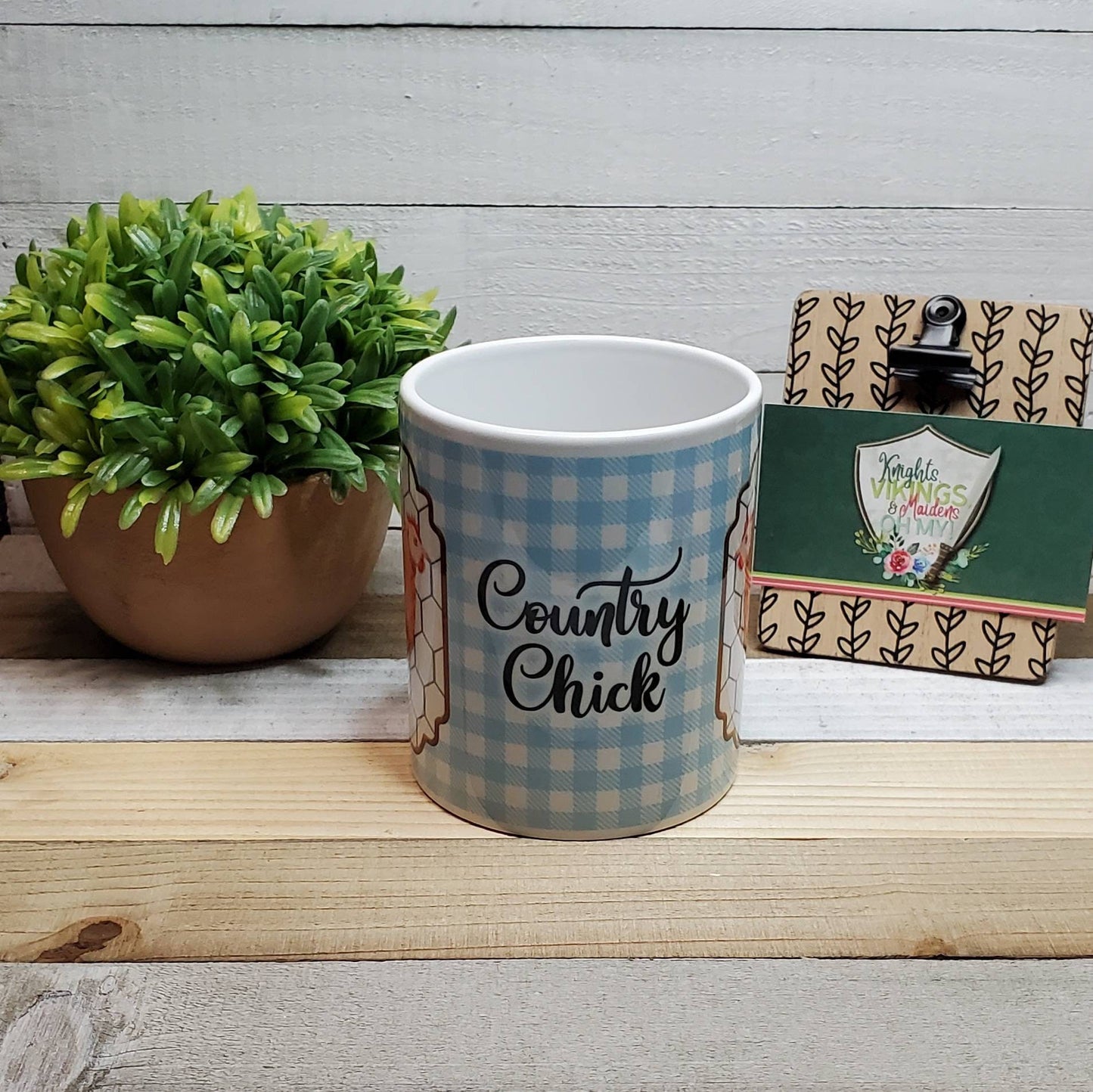 Country Chick, Your Choice in Mug Color and Size, Coffee Lover, Coffee Mug, Gift for Friends, Farmer Appreciation, Farm Decor