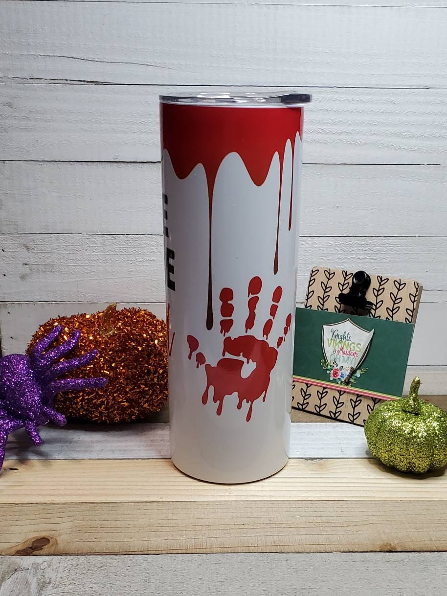 True Crime and Chill, 20 oz Sublimated Steel Tumbler