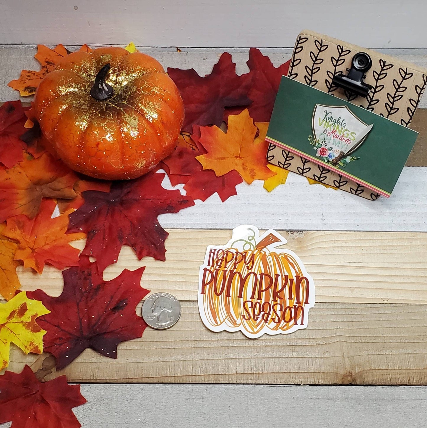 Happy Pumpkin Season, Die Cut Sticker, Teen Sticker, Fall, Autumn, Thanksgiving, Bullet Journal, Planning Stickers, Laptop Sticker, Holiday