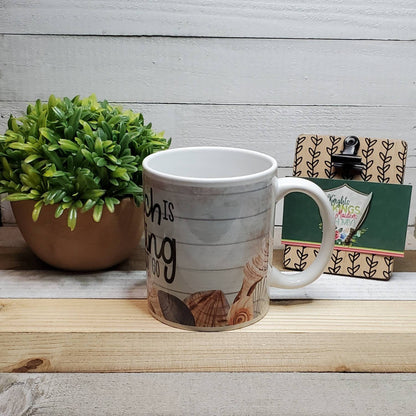 The Beach is Calling, Your Choice in Mug Color and Size, Coffee Lover, Coffee Mug, Winter Mug, Holiday Gift, Beach Vacation