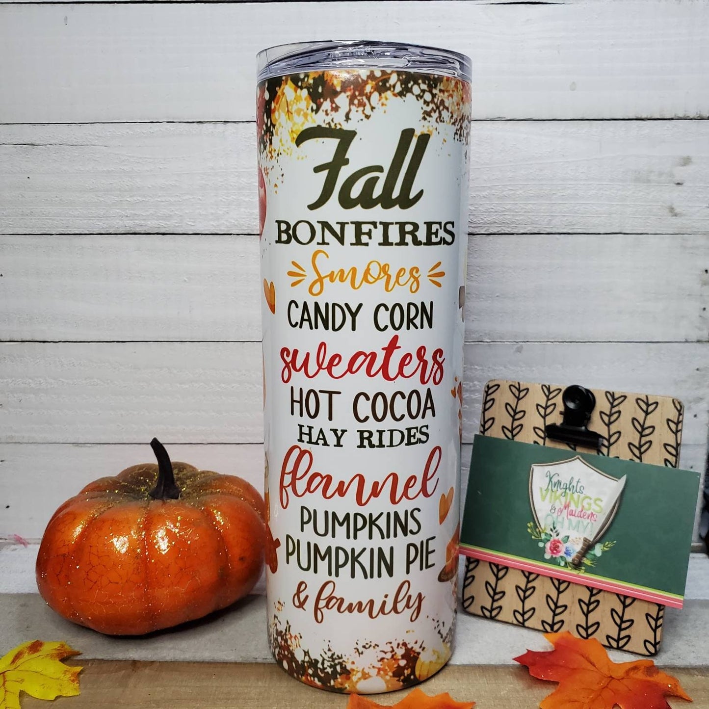 Fall Tumbler, 20oz Sublimated Steel Tumbler