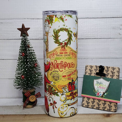 North Pole, 20oz Sublimated Steel Tumbler