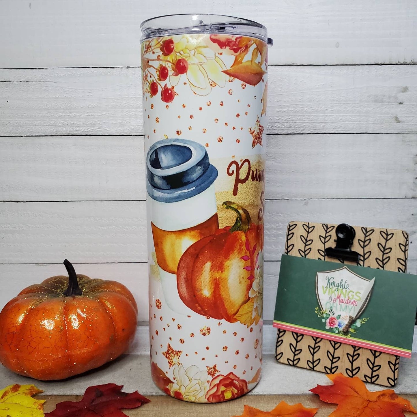 Pumpkin Spice, 20oz Sublimated Steel Tumbler