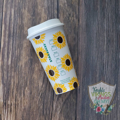 Sunflower Hot Cup, 16oz Starbucks Hot Cup