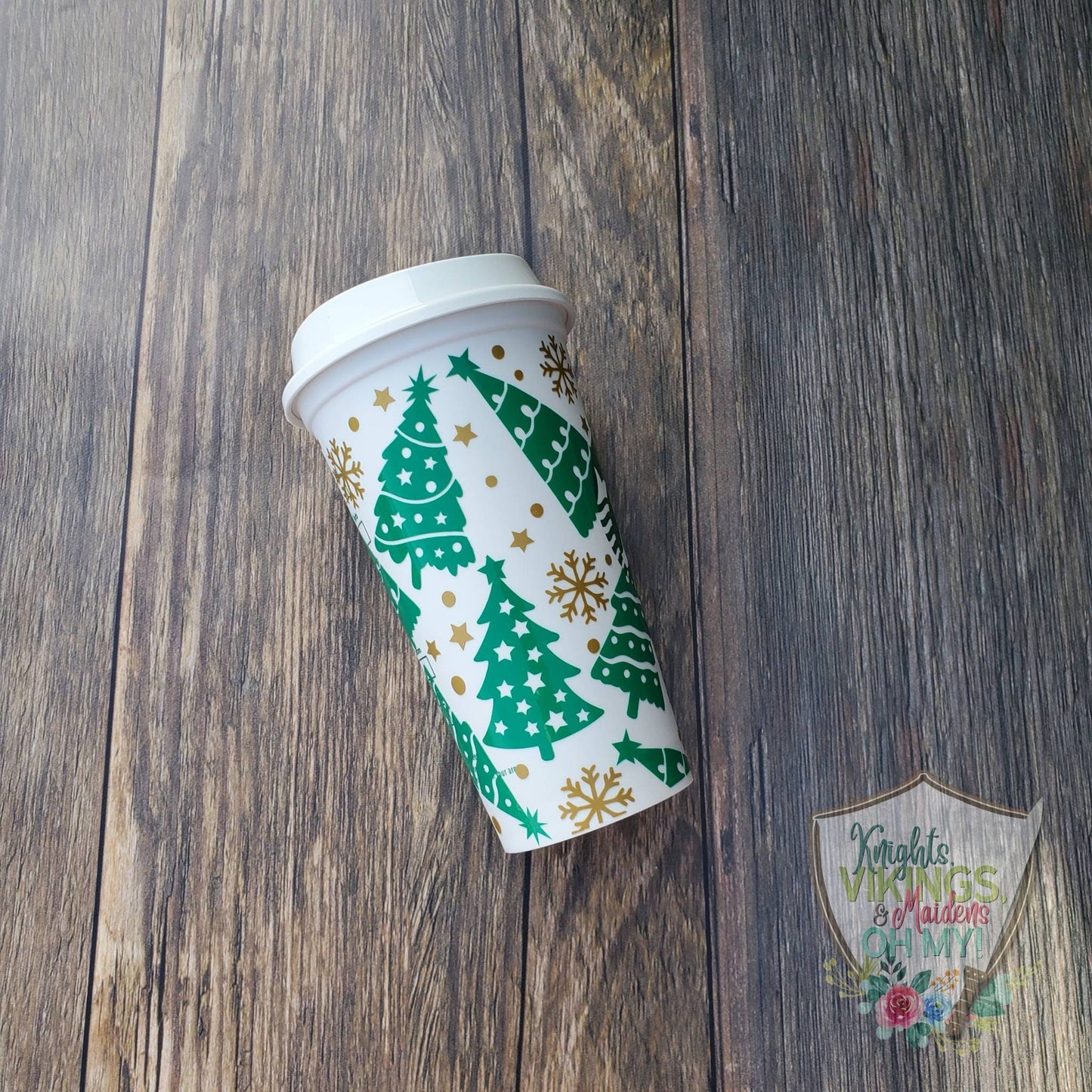 Christmas Tree Hot Cup, 16oz Starbucks Hot Cup