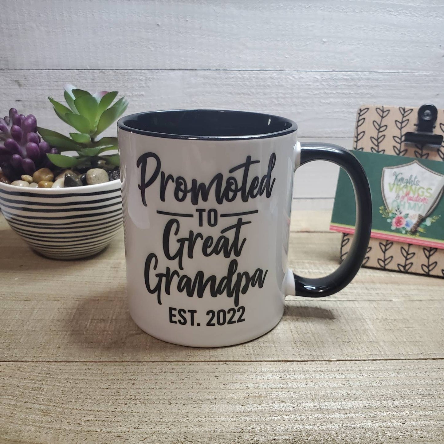 Promoted to Great Grandpa, Ceramic Mug, Coffee Mug, Pregnancy Announcement, Dishwasher Safe, Microwave Safe, Novelty