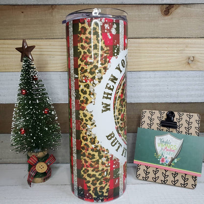 Dead Inside Christmas, 20oz Sublimated Steel Tumbler